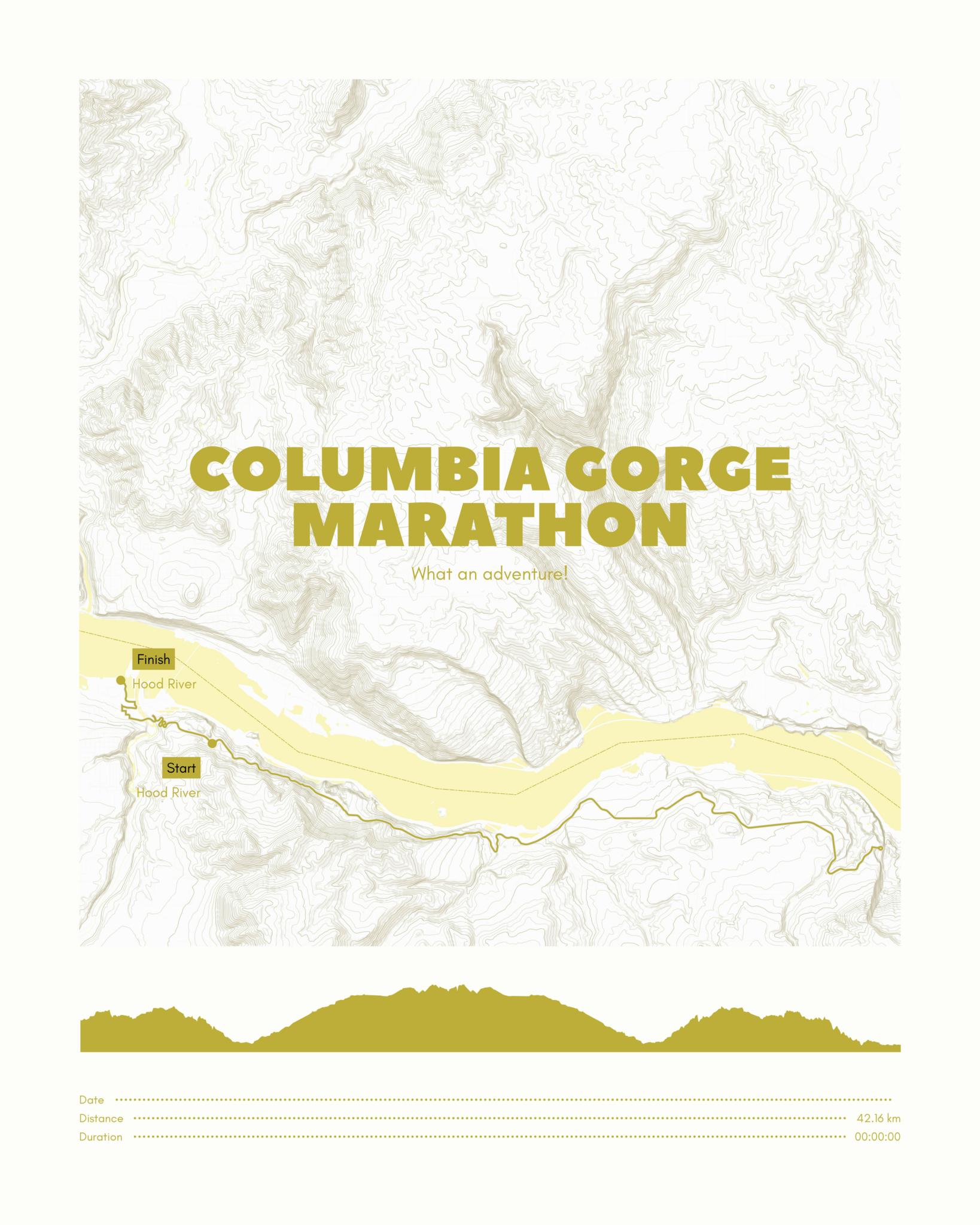 poster-Columbia Gorge Marathon