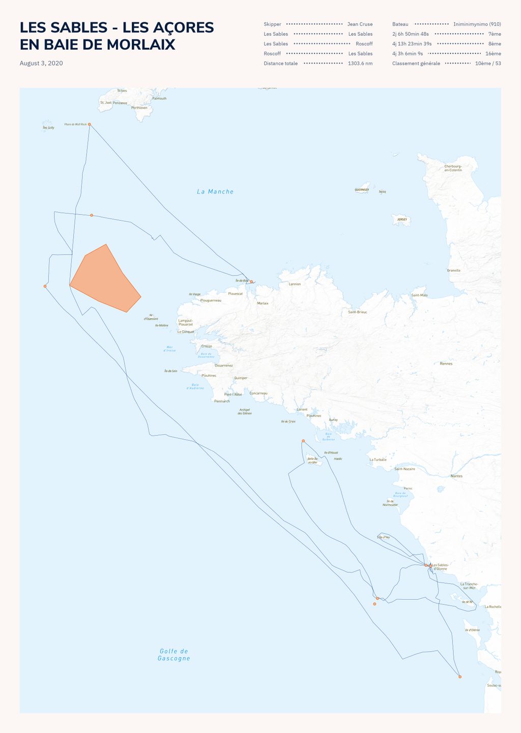 Map poster of the Les Sables - Les Açores
En baie de morlaix