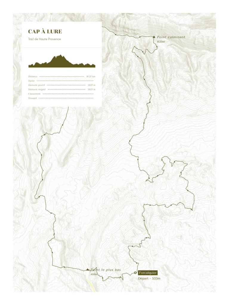 Poster cartographique du Cap à Lure
